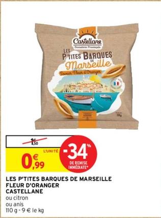 Castellane - Les P'Tites Barques De Marseille Fleur D'Oranger offre à 0,99€ sur Intermarché
