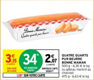 Bonne Maman - Quatre-quarts Pur Beurre  offre à 2,07€ sur Intermarché