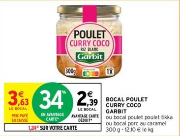 Garbit - Bocal Poulet Curry Coco