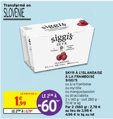 Siggi's - Skyr À L'islandaise À La Framboise
