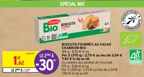 Chabrior - Bio Biscuits Fourrés Au Cacao