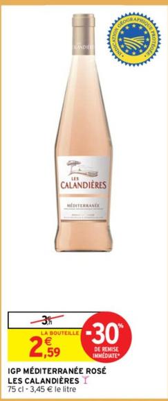 Les Calandières - Igp Méditerranée Rosé