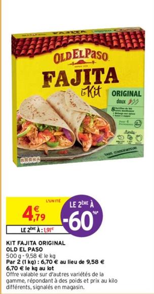 Old El Paso - Kit Fajita Original