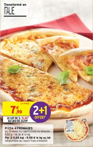 Pizza 4 Fromages  offre à 7,9€ sur Intermarché