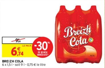 Breizh Cola offre à 6,74€ sur Intermarché
