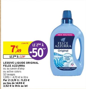 Felce Azzurra - Lessive Liquide Original offre à 7,49€ sur Intermarché