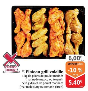 Plateau Grill Volaille