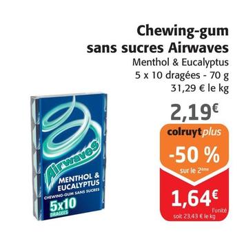 Airwaves - Chewing-Gum Sans Sucres