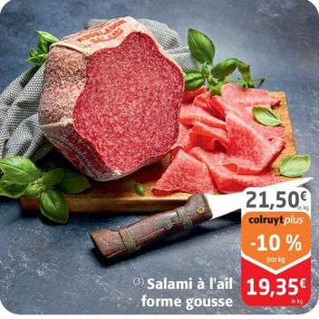 Salami A L'Ail Forme Gousse