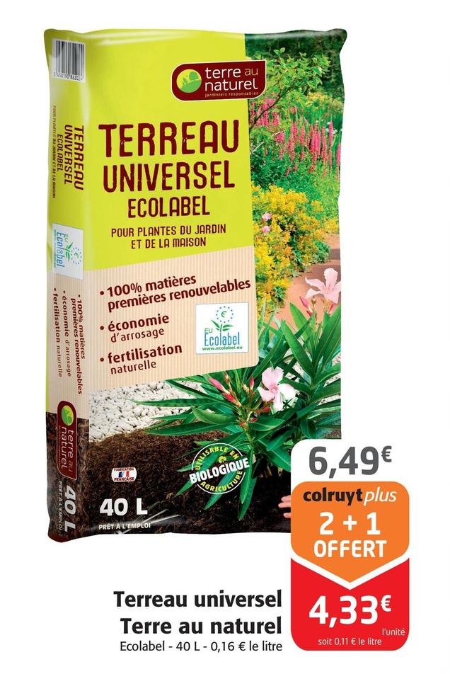 Terreau Universel Terre Au Naturel