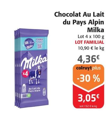 Milka - Chocolat Au Lait Du Pays Alpin