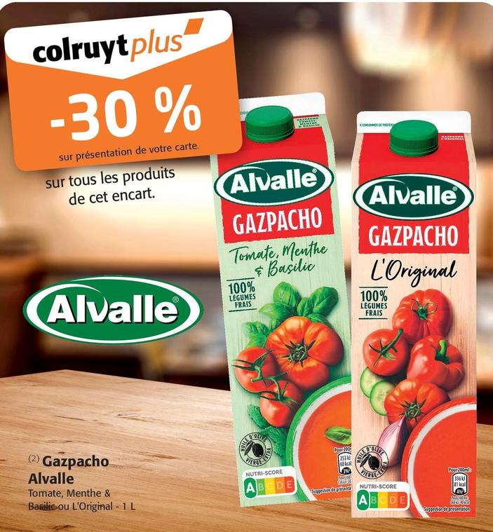Alvalle - Gazpacho offre sur Colruyt