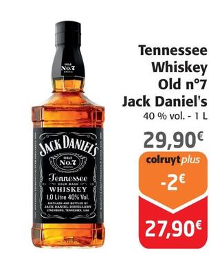 Jack Daniel's - Tennessee Whiskey Old N°7 offre à 29,9€ sur Colruyt