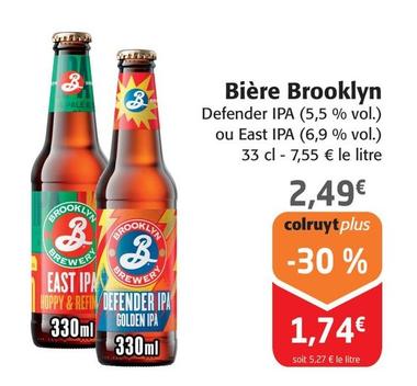 Brooklyn - Bière offre à 2,49€ sur Colruyt