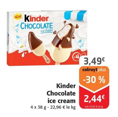 Kinder - Chocolate Ice Cream offre à 3,49€ sur Colruyt
