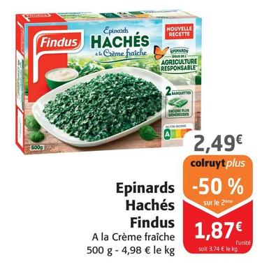 Findus - Epinards Hachés offre à 2,49€ sur Colruyt