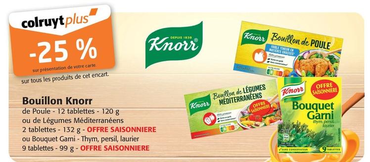Knorr - Bouillon offre sur Colruyt
