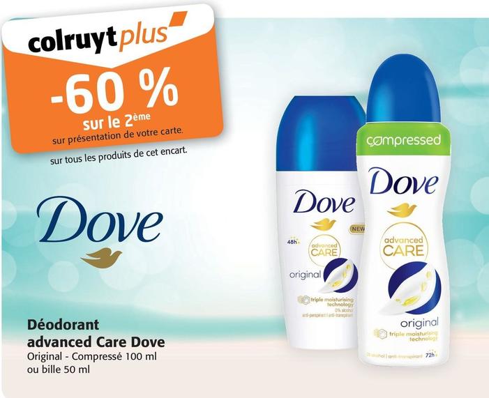 Dove - Déodorant Advanced Care offre sur Colruyt