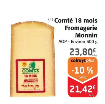 Monnin - Comté 18 Mois Fromagerie offre à 23,8€ sur Colruyt