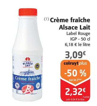 Alsace Lait - Crème Fraîche offre à 3,09€ sur Colruyt