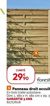 Forest Style - Panneau Droit Occultant Mika offre à 29,9€ sur Weldom