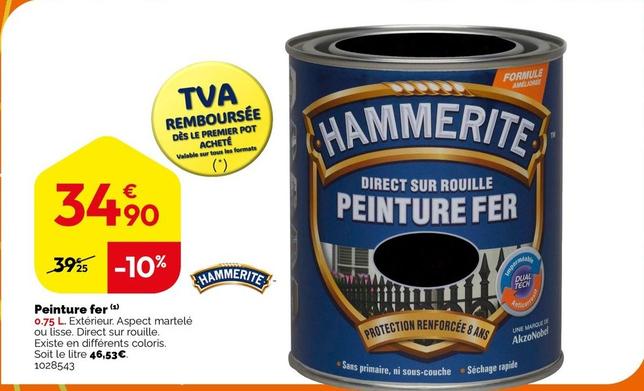Hammerite - Peinture Fer offre à 34,9€ sur Weldom