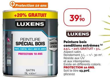 Luxens - Peinture Bois Conditions Extremes offre à 39,9€ sur Weldom