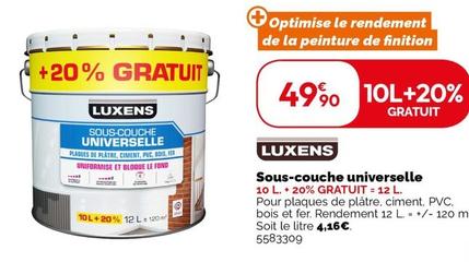 Luxens - Sous-Couche Universelle  offre à 49,9€ sur Weldom