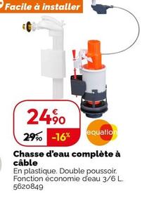 Chasse D'eau Complete A Cable offre à 24,9€ sur Weldom