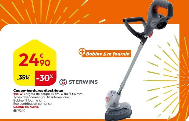 Sterwins - Coupe-Bordures Eletrique offre à 24,9€ sur Weldom