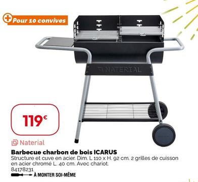 Naterial - Barbecue Charbon De Bois Icarus offre à 119€ sur Weldom