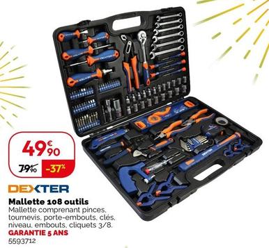 Dexter - Mallette 108 Outils