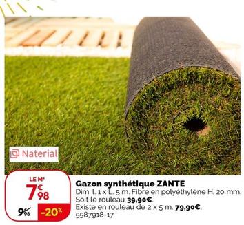 NAterial - Gazon Synthetique Zante offre à 7,98€ sur Weldom