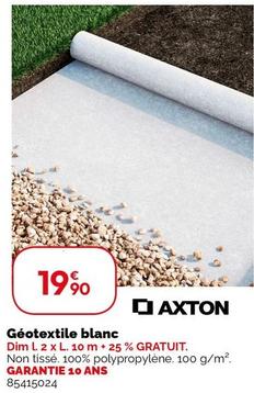 Axton - Geotextile Blanc offre à 19,9€ sur Weldom