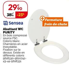 Sensea - Abattant WC Purity offre à 29,9€ sur Weldom