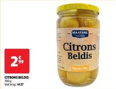 Maayane - Citrons Bledis  offre à 2,99€ sur Auchan Supermarché