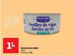 Maayane - Feuilles De Vigne offre à 1,99€ sur Auchan Supermarché