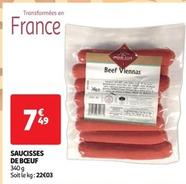 Saucisses De Bœuf offre à 7,49€ sur Auchan Supermarché