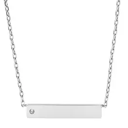 Collier barre en acier inoxydable offre à 31€ sur Fossil