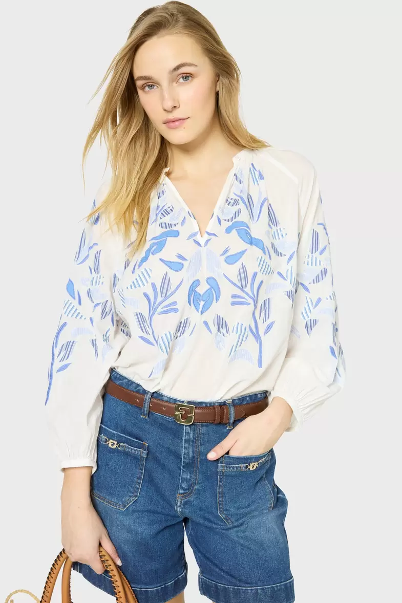 Blouse patchwork en voile de coton - UTESA offre à 215€ sur Gérard Darel