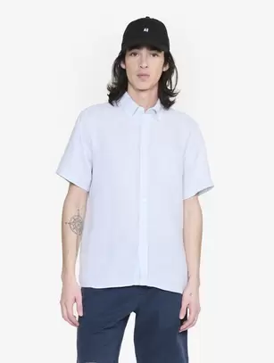 Chemise en lin avec manches courtes offre à 60€ sur Aigle