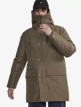 Parka chaude longue GORE-TEX avec capuche avec matelassage en duvets et plumes offre à 600€ sur Aigle