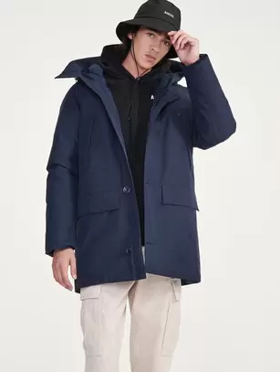 Parka chaude longue GORE-TEX à capuche avec matelassage en duvets et plumes offre à 465€ sur Aigle