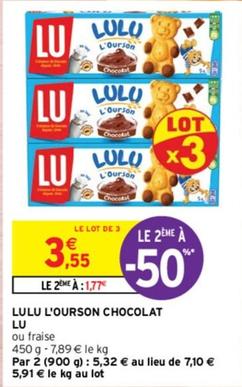 Lu - L'ourson Chocolat offre à 3,55€ sur Intermarché Contact