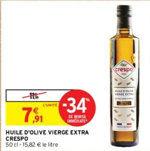 Crespo - Huile D"Olive Vierge Extra  offre à 7,91€ sur Intermarché Contact