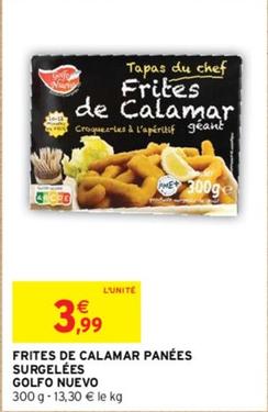 Golfo Nuevo - Frites De Calamar Panees  offre à 3,99€ sur Intermarché Contact