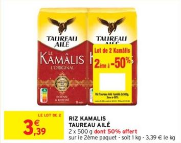 Taureau Ailé - Riz Kamalis offre à 3,39€ sur Intermarché Contact