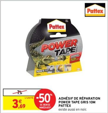 Pattex - Adhésif De Reparation Power Tape Gris 10M  offre à 3,69€ sur Intermarché Contact