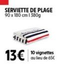 Serviette De Plage offre à 13€ sur Intermarché Contact