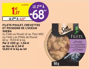 Sheba - Filets Poulet, Crevettes Et Poissons De L'Océan